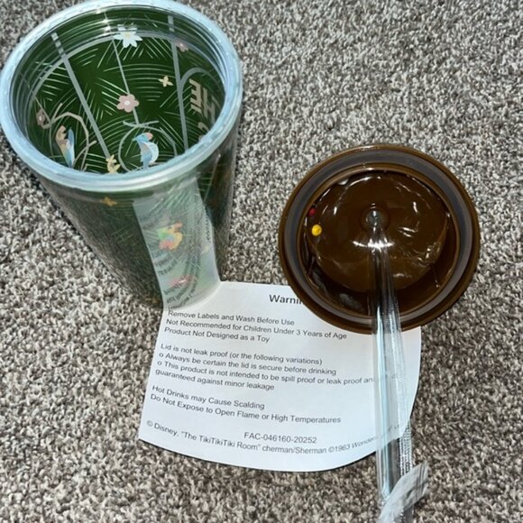 BROKEN - Disney Parks All the Birds Sing Words Tiki Room Coconut Cup - Picture 2 of 4